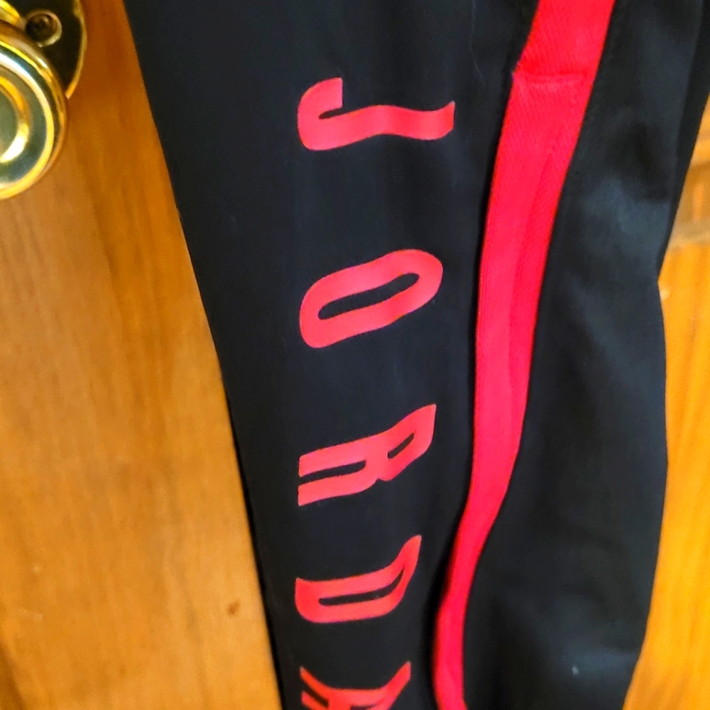 Nike Black and Red Joggers